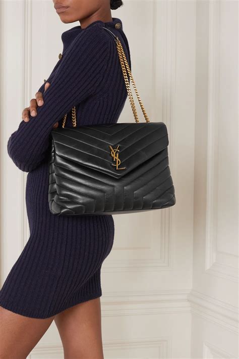 quilted leather ysl bag|loulou quilted leather shoulder bag.